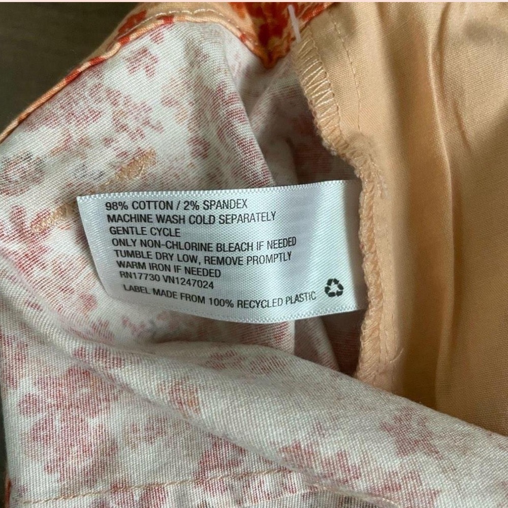 144. Size 6 NWT Wild Fable Women's High-Rise Chino Mini Skirt Rust Floral - Picture 11 of 13